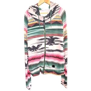 COPY - "Bench" Aztec Printed Western Hoodie Boho Colorful Native Southwestern